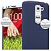 Custodia Compatibile Con Lg G2 Mini In Frosty Azzurro - Hard Case Coperchio Protettivo In Frosted Look Contro I Graffi E Gli Urti - Foto miniatura 5