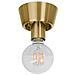 Plafoniera Globo Filo 1 Luce Ottone Laccato, E27 - Foto miniatura 1