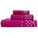 Polka Dots Asciugamani Set Da Bagno 100% Spugna Di Cotone Egiziano 450gr 3 Pezzi Senape Mor - Foto miniatura 1