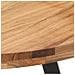 Tavolo Da Pranzo 80 Cm In Legno Massello Di Acacia - Foto miniatura 4