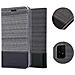 Custodia Compatibile Con Samsung Galaxy A91 In Grigio Nero - Coperchio Protettiva Con Chiusura Magnetica, Funzione Stand E Tasca Per Le Carte - Foto miniatura 6