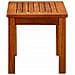 Tavolino Da Giardino 50x35x36 Cm In Legno Massello Di Acacia - Foto miniatura 3