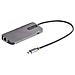 StarTech.com Adattatore USB C Multiporta, Video HDMI 4K 60Hz, Hub USB 3.2 a 3 porte USB-A 5Gbps , 100W Power Delivery Pass-Through, GbE, Cavo integrato da 30cm, Docking Station per laptop /Mini Dock da viaggio - Foto miniatura 2