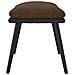 Sgabello Marrone 45x29,5x39 Cm In Tessuto E Similpelle - Foto miniatura 4