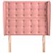 Testiera Ad Orecchio Rosa 103x23x118/128 Cm In Velluto - Foto miniatura 5