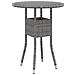 Set Da Pranzo Per Giardino 3 Pz In Polyrattan Grigio - Foto miniatura 3