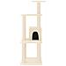 Albero Per Gatti Con Tiragraffi In Sisal Crema 105 Cm - Foto miniatura 4