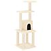 Albero Per Gatti Con Tiragraffi In Sisal Crema 105 Cm - Foto miniatura 1
