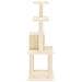 Albero Per Gatti Con Tiragraffi In Sisal Crema 105 Cm - Foto miniatura 5