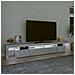 Mobile Porta Tv Con Luci Led Grigio Cemento 260x36,5x40 Cm - Foto miniatura 3