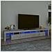 Mobile Porta Tv Con Luci Led Grigio Cemento 260x36,5x40 Cm - Foto miniatura 1