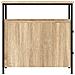 Comodino Rovere Sonoma 30x60x60 Cm In Legno Multistrato - Foto miniatura 3