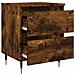 Comodino Rovere Fumo 40x35x50 Cm In Legno Multistrato - Foto miniatura 10