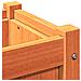 Fioriera Giardino Marrone Cera 60x60x60 Cm Legno Massello Pino - Foto miniatura 8