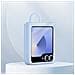 Cover Originale Galaxy Z Flip6 Con Anello Silicone Sottile, Celeste - Foto miniatura 4