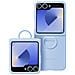 Cover Originale Galaxy Z Flip6 Con Anello Silicone Sottile, Celeste - Foto miniatura 1