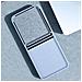Cover Originale Galaxy Z Flip6 Con Anello Silicone Sottile, Celeste - Foto miniatura 5
