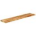Piano Tavolo Bordi Vivi 140x20x3,8cm In Legno Massello Di Mango - Foto miniatura 2