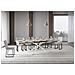 Tavolo allungabile 90x160/420 cm Plaker cashmere gambe bianche - Foto miniatura 3