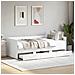 Divano Letto Con Cassetti Senza Materasso Bianco 90x190 Cm - Foto miniatura 1