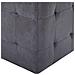 Pouf 2 Pz Grigio 30x30x30 Cm In Similpelle Scamosciata - Foto miniatura 5