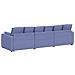 Divano Modulare con Cuscini Jeans Blu - Foto miniatura 7
