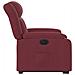 Poltrona Alzapersona Reclinabile Elettrica Rosso Vino Tessuto - Foto miniatura 9