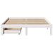Giroletto con Cassetti Bianco 120x200 cm Legno Massello di Pino - Foto miniatura 4