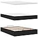 Pouf Letto con Materasso Nero 140x200 cm in Tessuto - Foto miniatura 8
