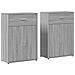 Credenze 2 pz Grigio Sonoma 60x30x84 cm in Legno Multistrato - Foto miniatura 1