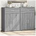 Credenze 2 pz Grigio Sonoma 60x30x84 cm in Legno Multistrato - Foto miniatura 2