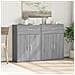 Credenze 2 pz Grigio Sonoma 60x30x84 cm in Legno Multistrato - Foto miniatura 3