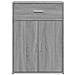 Credenze 2 pz Grigio Sonoma 60x30x84 cm in Legno Multistrato - Foto miniatura 5