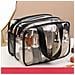 Beauty Case Portatile A Doppio Strato Con Separazione Asciutto /bagnato - Organizer Da Viaggio In Pvc Trasparente - Foto miniatura 2