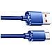 Doppio Cavo Usb Type-c A Ricarica Rapida 120w Con Spegnimento Automatico, 6a, 480mbps, Compatibile Con Huawei, Samsung, Apple, Garmin Blue 1,5 Milioni - Foto miniatura 2