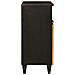 Credenza Nero e Oro 60 x 33 x 75 cm legno massello di mango - Foto miniatura 4