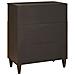 Credenza Nero e Oro 60 x 33 x 75 cm legno massello di mango - Foto miniatura 5