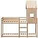 Letto a Castello senza Materasso 90x200cm Massello Pino - Foto miniatura 4