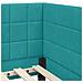 Cornice del letto ad angolo Turchese 80 cm x 200 cm Velluto - Foto miniatura 9
