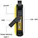Powerbank 10050mah Con Lampada Integrata Antiurto E Impermeabile Usb E Usb-c, Giallo - Foto miniatura 2