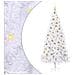 Albero di Natale artificiale Bianco 210 cm PVC e Acciaio - Foto miniatura 1