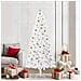 Albero di Natale artificiale Bianco 210 cm PVC e Acciaio - Foto miniatura 2