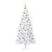 Albero di Natale artificiale Bianco 210 cm PVC e Acciaio - Foto miniatura 4
