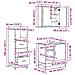 Set di mobili per il bagno con cassetto 3 pcs Legno vecchio - Foto miniatura 8