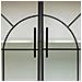 Credenza In Vetro, Metallo E Legno, 2 Ante, Bianco81x35,5x80h Cm - Foto miniatura 7