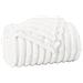 Coperte da Pile 6 pcs Bianco 240 x 220 cm Panno - Foto miniatura 4