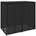 Cassa per Spazzatura 2 pcs Nero 65 x 80 x 115 cm Polietilene - Foto miniatura 1