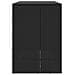 Cassa per Spazzatura 2 pcs Nero 65 x 80 x 115 cm Polietilene - Foto miniatura 6
