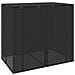 Cassa per Spazzatura 2 pcs Nero 65 x 80 x 115 cm Polietilene - Foto miniatura 7