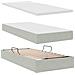 Letto con contenitore e materasso Grigio chiaro 90 x 200 cm - Foto miniatura 8